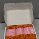 LUNARM Chenille Velvet Yarn for Crocheting Knitting, Soft Yarn for Making Blankets Clothes - 3 * 3.35oz, 3 * 162yds (Orange)