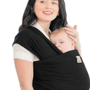 KeaBabies Baby Wrap Carrier  All in 1 Original Baby Carrier Newborn to Toddler Sling, Easy to Wear, Hands Free Bonding, Lightweight, Breathable Infant Wraps (Trendy Black)