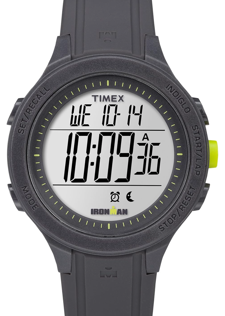 Timex Men's TW5M14500 Ironman Essential 30 Black/Lime Silicone Strap Watch