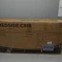 BCOL 3 in 1 Baby Bassinet Bedside Sleeper, Bedside Crib for Baby, Adjustable Baby Bassinet with Wheels, Storage Basket, Mattress, Easy Assemble & Folding Portable Baby Cradle (Grey)