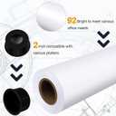 VOISEN Wide Format Paper,4 Rolls Plotter Paper 24 In x 150 Ft, CAD Bond Rolls,20lb,Bond Paper on 2" Core for CAD Printing on Wide Format Ink Jet Printers