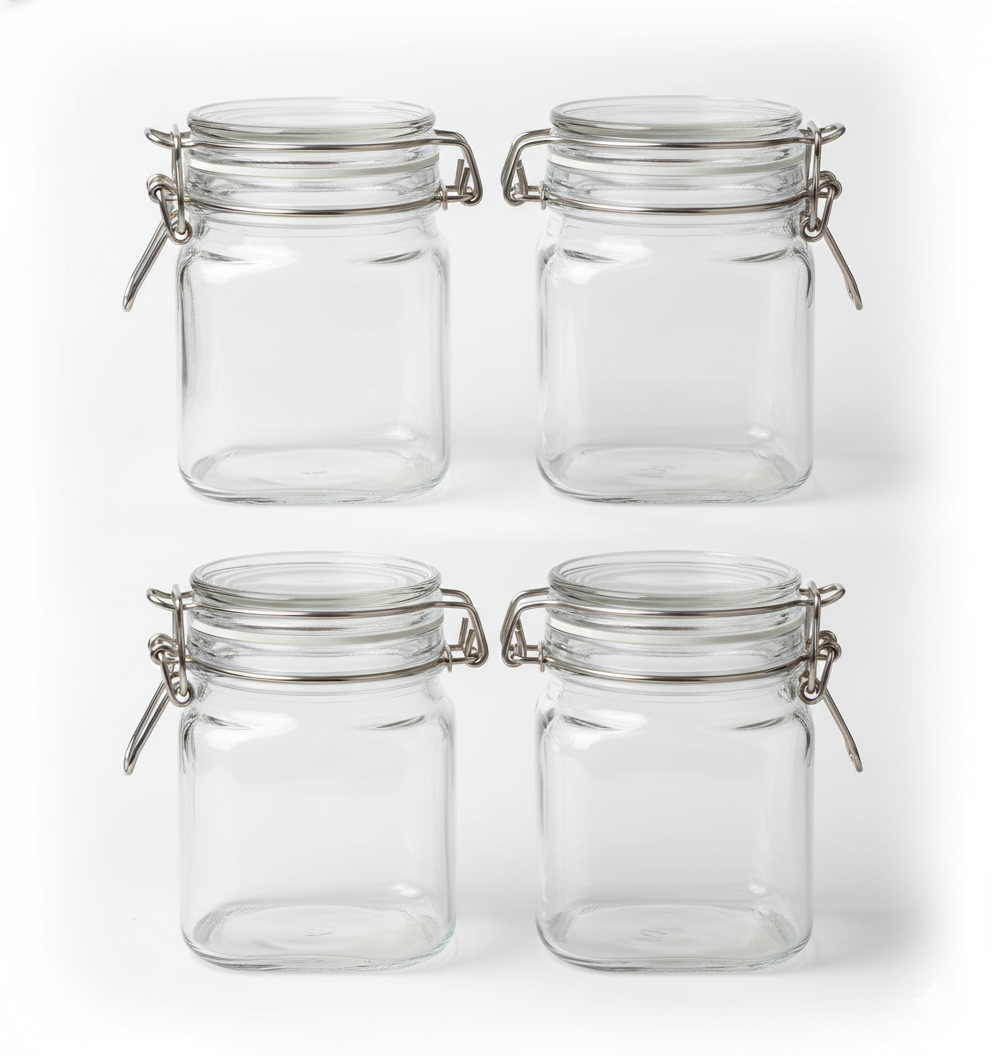 2 CT Glass Jars 8Pack