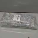 2 x 18pcs Crystal Christmas Ornaments for Tree Decorations-Hanging Acrylic Snowflake Icicle Ornaments with Drop Pendants for Winter Wonderland Chandelier Crystals Decorations Supplies