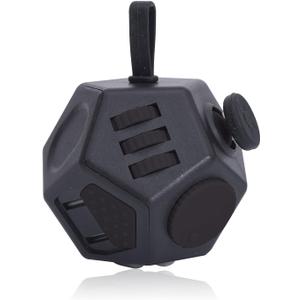 Mini Fidget Toys, Cool Black 12 Sided Fidgets Toy Cubes for Kids Adults with Anxiety ADHD Autism and Relief Stress (Pure Black) Mini Fidget Toys, Cool Black 12 Sided Fidgets Toy Cubes for Kids Adults with Anxiety ADHD Autism and Relief Stress (Pure Black)