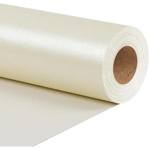 LaRibbons Off White Wrapping Paper, Mini Roll-17 Inch x 33 Feet, Christmas Gift Wrap Paper Rolls, Perfect for Holiday, Wedding, Valentine's Day, Birthday, Baby Shower