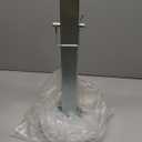 8000 lbs Square Drop Leg with Pin, Silver