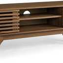Modway Render 46" Mid-Century Modern Low Profile Media Console TV Stand, 46 Inch, Walnut