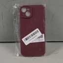 for iPhone 14 Plus Case Silicone,with [Full Camera Protection][Soft Anti-Scratch Microfiber Lining],Liquid Silicone Ultra Slim Shockproof Phone Case for Men Women Girls-Wine Red