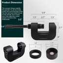 Professional Brake Anchor Pin & Bushing Removal Tool  10-Ton Heavy-Duty Design, Brake Anchor Pin Press Compatible with Class 6-8 Commercial Vehicles