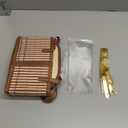 Reallnaive Baskets for Gifts Empty Sturdy Woven Bamboo Gift Basket with Gift Bags and Ribbons for Christmas Thanksgiving Birthday Mothers Day Housewarming Party Gift Wrapping, 12"x 8"x 6" (1 Set)