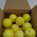 BBTO 36 Pcs Yellow Glitter Christmas Ornament, 2.4 Inch PVC Ball Decorations for Tree, Wreath, Table, Wall, Party