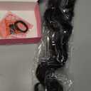 onemily Hair Toppers for Women 20 Inch Long Curly Hair Topper with Highlights Clip In Hair Topper Add Hair Volume Synthetic Wiglets Hair Pieces For WomenBlack