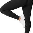 UNISSU Hugcurve No Front Seam Hidden Scrunch Butt High Waisted Workout Leggings for Women Butt Lifting Yoga Pants Gym - 25'' (Large, Black)