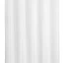 Extra Long No Hook Shower Curtain or Liner Soft Microfiber - 96" Length Fabric Shower Curtain Liner Set, Machine Washable & Water Repellent, White, 71x98