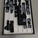 HITIME x XVX Stealth Keycaps  Shine Through Topographic Keycaps, Unique IMD Tech, Phantom Design, for Mechanical Keyboards, 118 Key Set, OEM Profile, Lines and Character Backlit, Side PrintedBlack