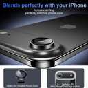 for iPhone Air Lens Protector[Shatterproof 9H Tempered Glass] [1:1 Invisible Ultra Clarity Cover,Black