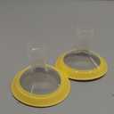 Nenesupply 19mm Oval Flanges Compatible with Medela Breast Pump Parts Replace 19mm Medela Flange Accessories. Work with Pump in Style Parts Symphony Parts Swing Maxi Harmony and Personalfit Flex