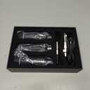 Wireless XLR Microphone System (2 Transmitter & 1 Receiver) 2.4Ghz, XLR Mic Adapter for Dynamic Microphone, Audio Mixer, Electric Guitar Bass, 48V Phantom Power for Condenser Mic, 160ft Range