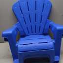 Little Tikes Kids Garden Chair 2 Pack in Blue, Outdoor Toddler Activity Adirondack Chairs for Picnic, Garden, Patio, Backyard & Beach, Outdoor Chair Set, 14.75"D x 18.75"W x 20"H