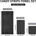 Extra Large Bath Towel Set of 6 (40"x80"), Oversized Bath Sheet Super Soft Highly Absorbent Microfibers Quick Dry Luxury Shower Towel for Bathroom Spa Gym Hotel Yoga (Charcoal Gray, 6Piece)