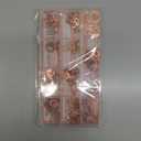 325 PCS, 10 Sizes, Premium Copper Metric Sealing Crush Washers Assortment Kit, Upgraded Flat Ring Oil Drain Plug Crush Washer Gasket Seal Assortment Set, Banjo Bolt Washer for Automotive, Motorcycles