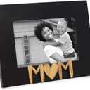 Isaac Jacobs Black Wood Sentiments Mom Picture Frame, 4x6 inch, Photo Gift for Mother, Family, Display on Tabletop, Desk (Black)