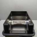 XXXL Stainless Steel Litter Box,Extra Large 28" L x 20" W Metal Litter Box for Big Cats & Multiple Cats with High Sided, Anti-Urine Leakage, Non-Sticky, Easy Cleaning, Include Scoop(Black)