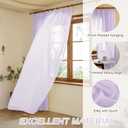 Pinch Pleated Sheer Curtains 80 Inches Long Light Filterring Sheer Semi Voile Drapes Pinch Pleated Curtains for Living Room Bedroom(Light Purple, 42 W x 80 L, 2 Panels)
