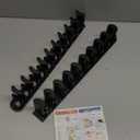 Pack Of 2 Wall Mounted Baseball Hat Organizers for Efficient Space Saving and Multiple Layer Storage Home Garages Door Hat Rack (Black)