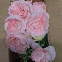 Mkono Peonies Artificial Flowers, Small Silk Flowers for Home Decor Indoor Fake Bouquet Faux Floral Arrangements Dining Table Centerpieces for Kitchen Bridal Wedding Party Decor Pink