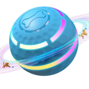 Interactive Dog Toys: Automatic Moving Dog Balls with LED Lights, Puppy Toy to Keep Them Busy, Duraspin Dog Ball for Small,Medium,Large Dogs, Dog Toys for Aggressive Chewers,Rechargeable(Blue)