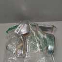 JANSEVEN Rhinestone Sandals Women Crystal Heels Platform Chunky Heel Ankle Strap Sparkling Sandals Peep Toe Sexy Dress Bridal Wedding Party Shoes 7.5