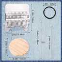 KPOAPERA Mini Darning Loom, Knit Patch Loom Kit, Type Mini Mending Tool, Convenient Darning Loom for Mending Jeans Socks Clothes, DIY Makes Beautiful Stitching - 1PCS (12 Hooks)