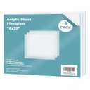 Egofine Plexiglass Sheets Acrylic Sheets 2 Pack of 16x20 0.04 Thick Clear Plastic Cast Transparent Plexi Glass for Crafting Projects, Replacement Picture Frame Glass, DIY Display, Easy to Cut