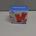 The Original Salt and Pepper Shakers set -Red- Spice Dispenser with Adjustable Pour Holes - Stainless Steel & Glass Set of 2 Bottles