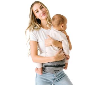 Tushbaby The Original Premium Quality Hip Seat Carrier  Safety-Certified Baby & Toddler Carrier with Secure Safety Buckles, No-Flimsy-Foam Design, Storage Pockets & Nursing Pillow. 03 yrs (Grey)
