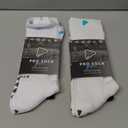 Premium Soccer Grip Socks Men, Women and Youth, 2 Pairs Non-Slip Grip Socks Soccer - in 4 Sizes for a Perfect Fit (10-12, White)