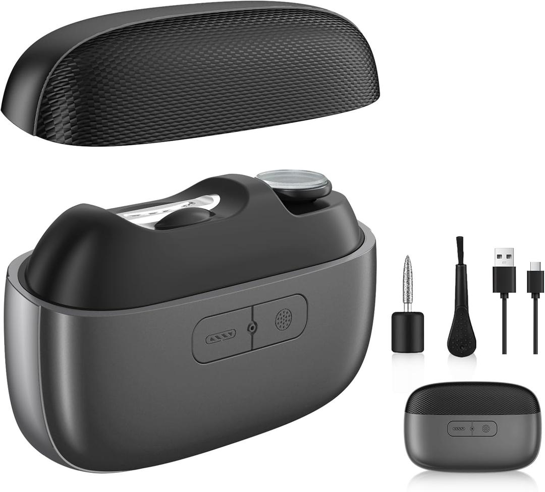 Electric Nail Clipper with LED Light & Nail Storage  Smart Rechargeable Fingernail & Toenail Trimmer for Seniors & Adults, One-Touch Quiet Nail Cutter (2026 Upgraded Version)