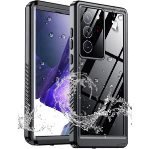 xiwxi for Samsung Galaxy Note 20 Ultra Case Waterproof,[IPX8 Underwater Case][Full Body Shockproof & Military Dropproof] Built-in Screen Protector for Samsung Note 20 Ultra 6.9 inch-Black