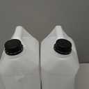 2Pcs 1 Gallon Plastic Jug with Lids, Square Empty Storage Containers, HDPE Water Jug, Storage Containers with Ergonomic Handle, Plastic Jar Container for Milk Water Beverage Oil Liquids