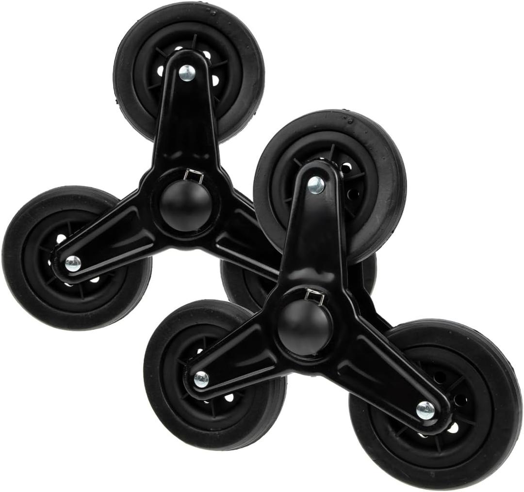 STOBOK Triangle Stair Climbing Wheels for Shopping Trolley  Heavy Duty Replacement Caster for Grocery Cart, Hand Truck, and Moving Cart