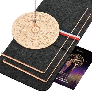 99.9% Copper Dowsing Rod, Spiritual Exploration Divination Tools-2L Copper Divining Rod for Ghost Hunting Equipment Water Line Locating Witching Spirit-Seeking