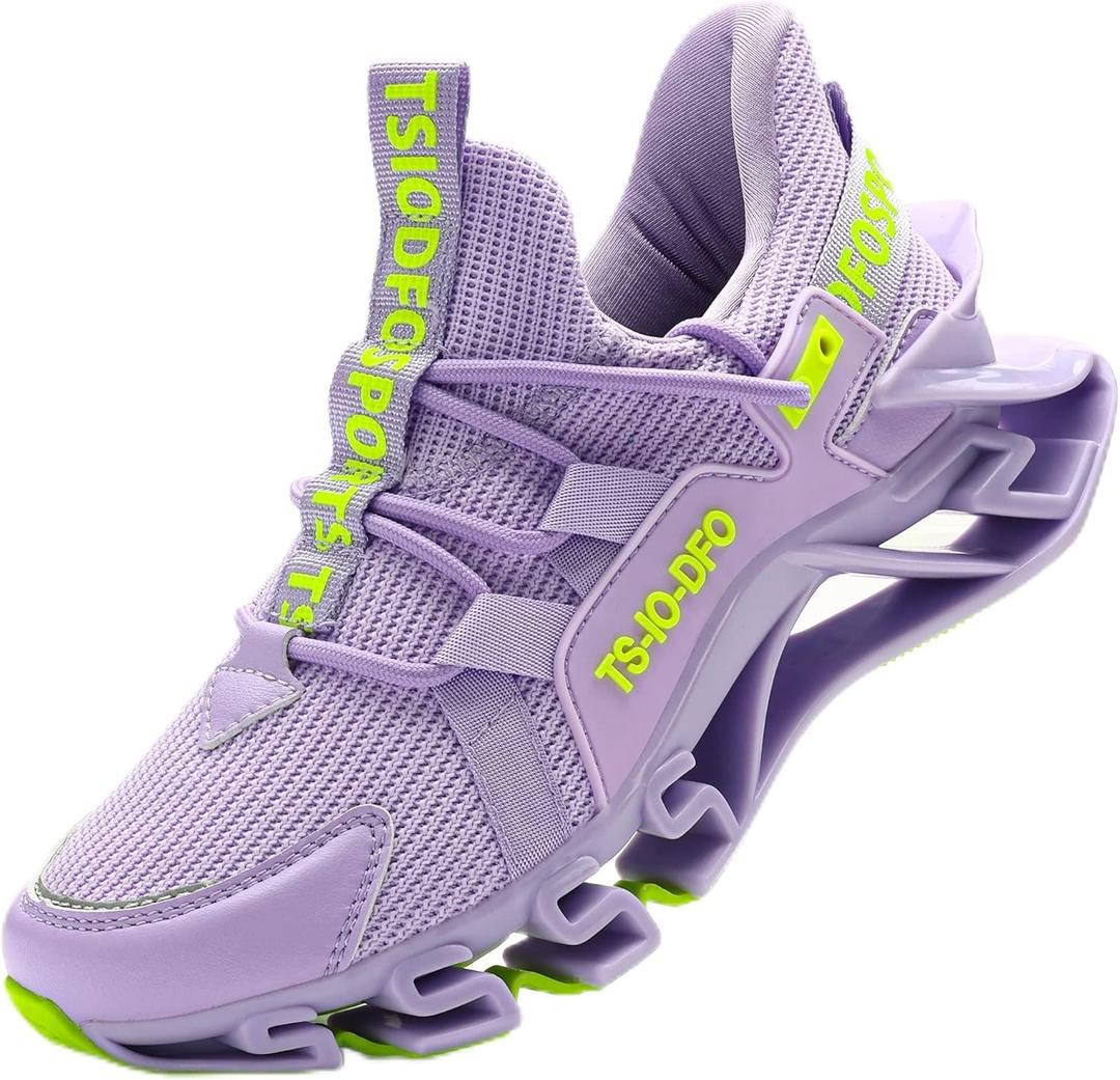 TSIODFO Women's Sneakers Athletic Running Walking Shoes (10, Purple)