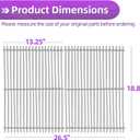9MM 18 7/8" Stainless Steel Genesis 2 Grill Grates for Weber Genesis ii E-310 E-315 E-325 E-330 E-340 S-335 S-340 GS4 Grills Replacement Parts for Weber 66095 Genesis ii 300 LX 300 Series