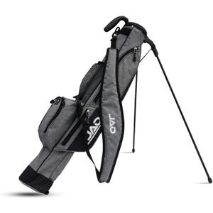 Sunday Golf Bag - Premium Everyday Sunday Golf Bag with Stand for Men, Women and Ladies, Ultra Lightweight, Easy to Carry Pitch n Putt Carry Bag (Grey)