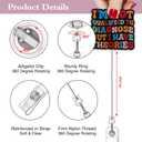TOUNER I'm Not Qualified to Diagnose But I Have Theorise Funny Badge Reel with Black Glitter, Retractable ID Clip Holder for Healthcare Mental Health CNA Doctor, Graduation Gifts for Student Nurses