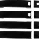 Motoforti Door Handle Cover Protector for Nissan Altima 2007-2013 for Nissan Frontier 2005-2020 for Nissan Maxima 2004-2008 Exterior Door Handle Cover with Smart Keyhole Glossy Black