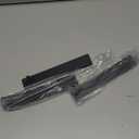 Kontoyo Shower Door Hooks(7.5 Inch),Extended Over Door Hooks for Bathroom Frameless Glass Shower Door,Stainless Steel Towel Hooks,Heavy Duty Rack Hooks for Robe,Towel-3 Pack-Black