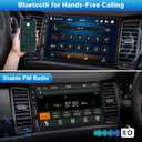 Leadfan Double Din Car Stereo Radio Support Apple Carplay&Android Auto, 7inch HD Touchscreen Double Din Radio with Bluetooth, Car Audio Receivers, Camera, MirrorLink, FM Radio, 2 USB/TF/AUX/Subwoofer