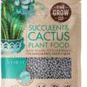 The Grow Co Succulents & Cactus Plant Food - Gentle Long Lasting Formula, Slow Release Fertilizer (Liquid Alternative) for All Potted Succulent, Cacti & Aloe Vera Plants (5 oz)